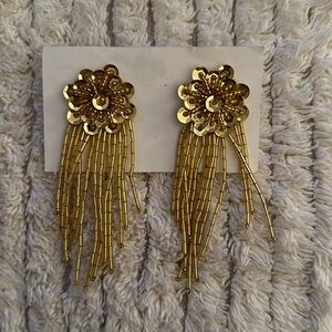 Vintage Handmade Sequin Earrings